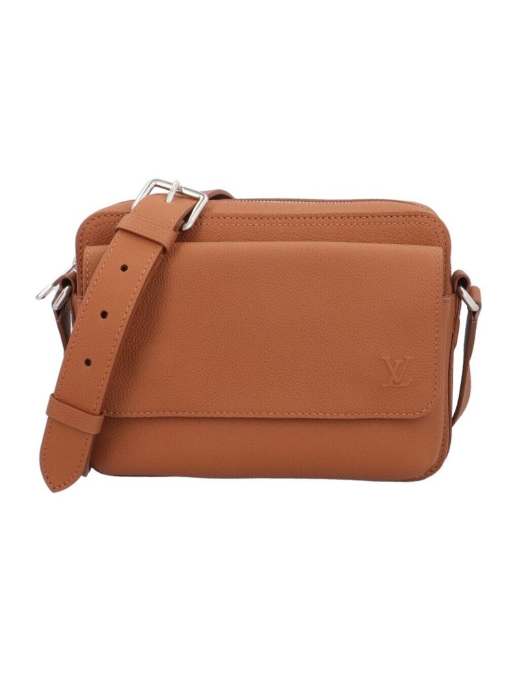 Louis Vuitton Boarding Messenger Aerogram Shoulder Bag Leather Brown